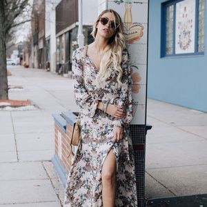 Vici Collection Forest Fantasy Floral Maxi Dress